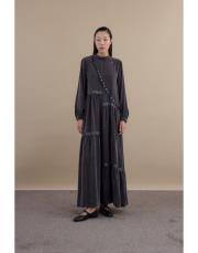 kahverengi 303878 elbise